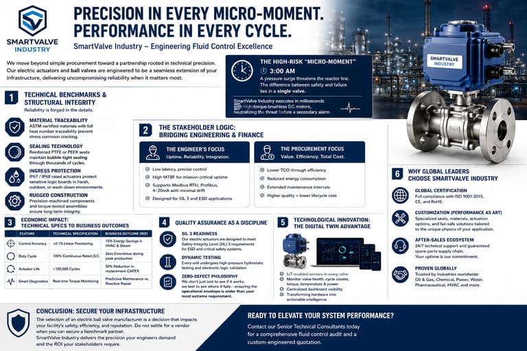Engineering Excellence: The Strategic Guide to Selecting an Electric Ball Valve Partner